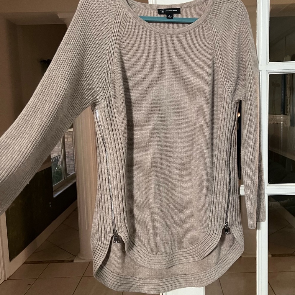 INC brand tan sweater, size XL